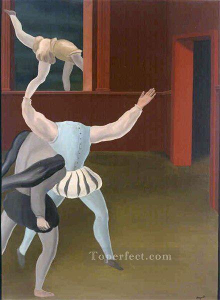a panic in the middle ages 1927 Surrealist Oil Paintings